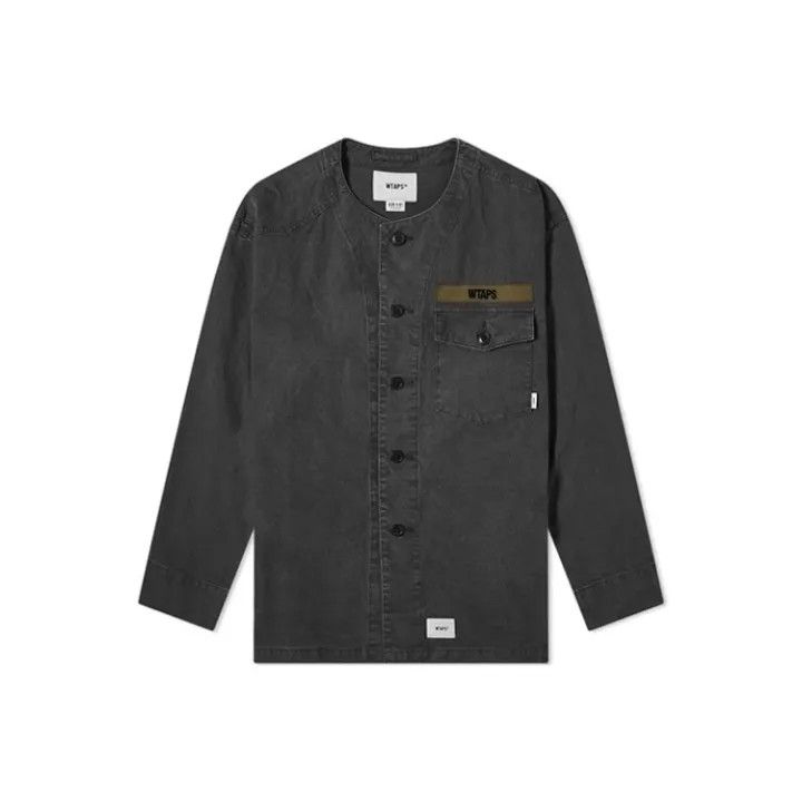 Wtaps WTAPS Long Sleeve Logo Pocket Shirt 0079 Size US M / EU 48-50 / 2 - 1 Thumbnail