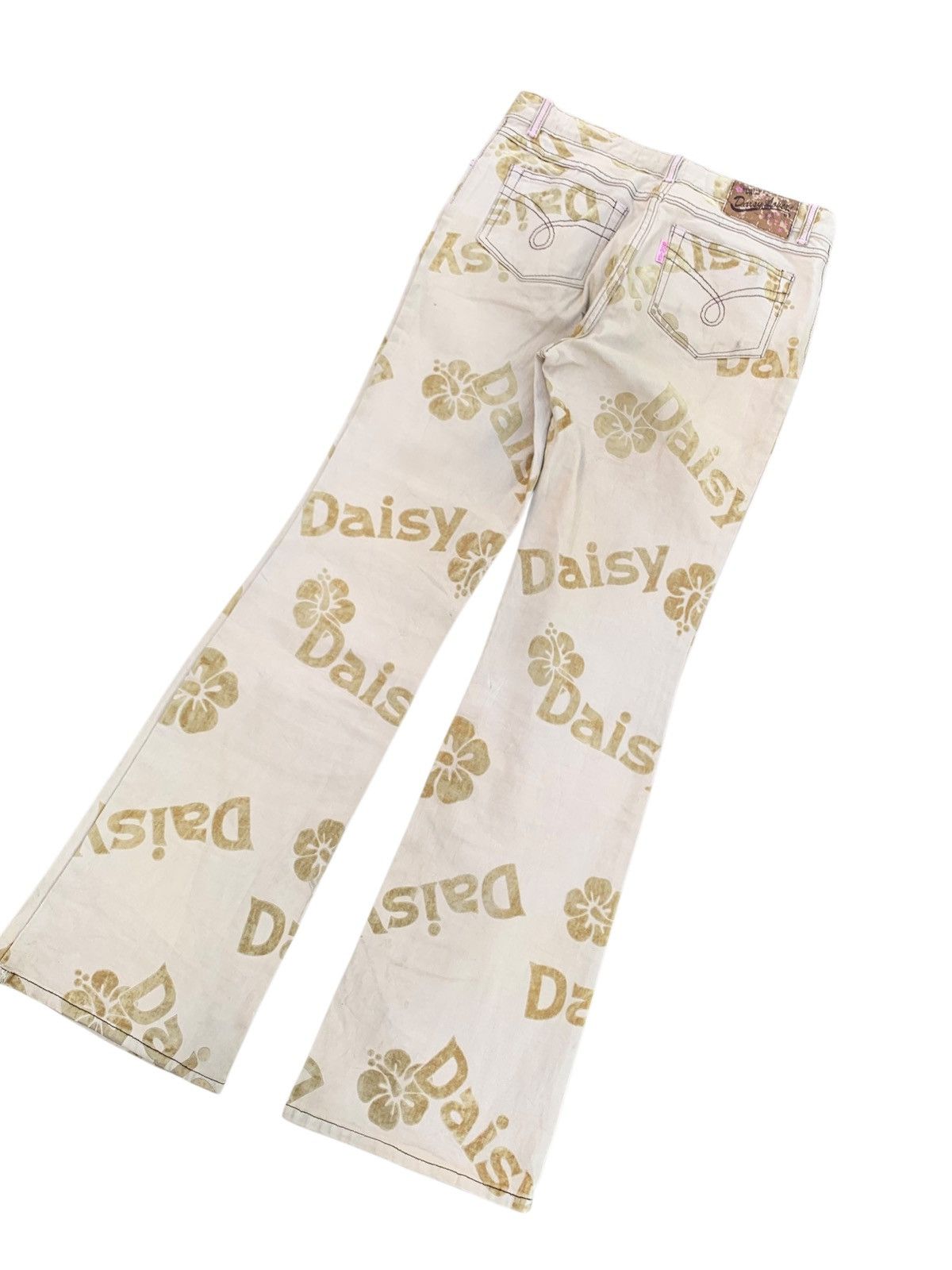 Le Grande Bleu (L.G.B.) 2000s Daisy lovers Rare Y2k full print Size 29" - 4 Thumbnail