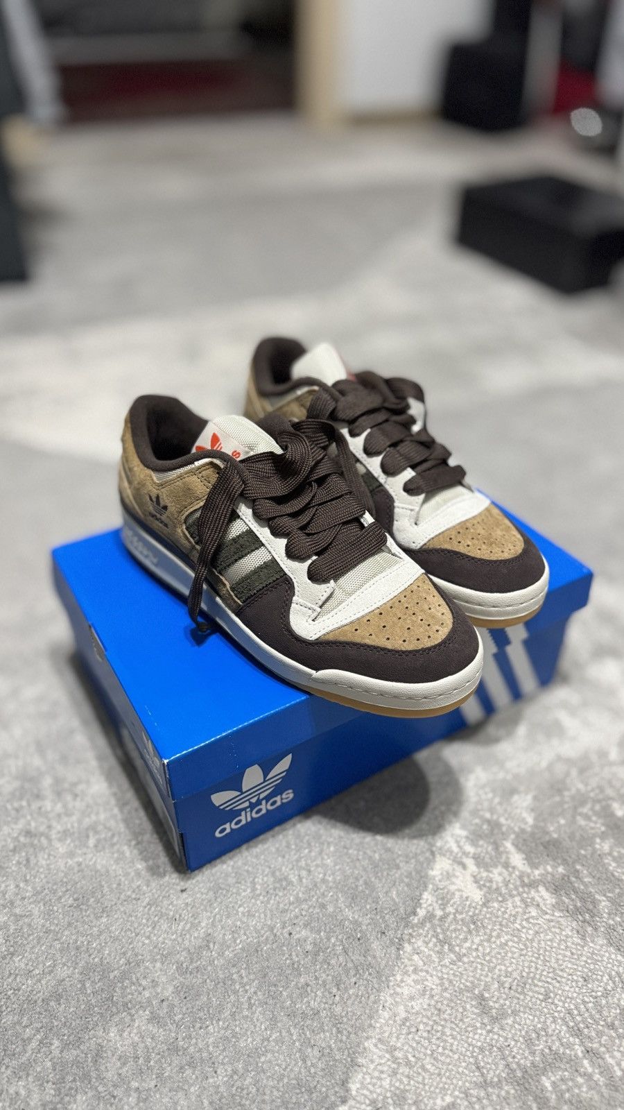 Adidas Adidas Forum 84 Low CL Alumina Branch Brown Size US 9.5 / EU 42-43 - 1 Thumbnail