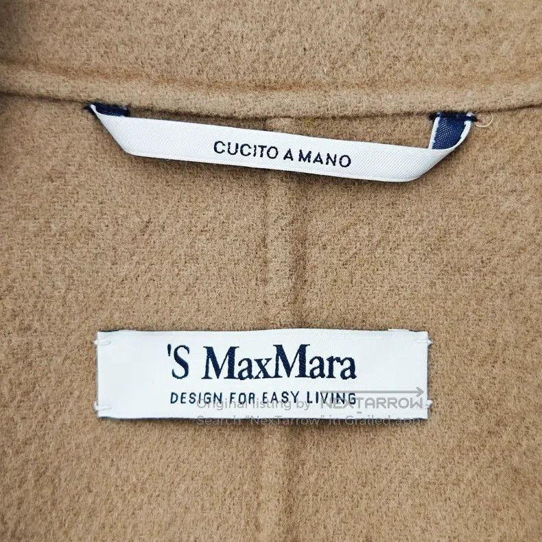 Max Mara Max Mara 100% Sheep Wool Lapel Slightly Wide Belted Overco Size XS / US 0-2 / IT 36-38 - 3 Thumbnail