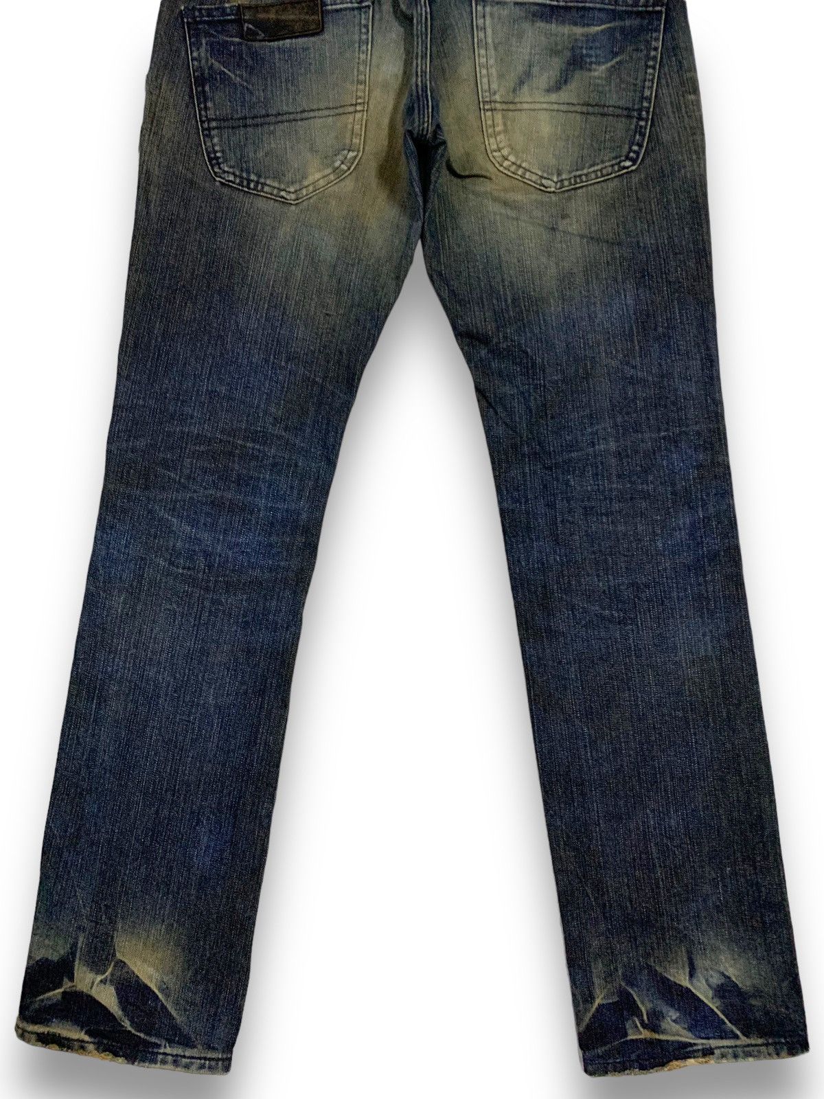 Lee × Number (N)ine Vintage Lee Riders x Beams Dark Blue Washed Whiskers Jeans Size US 32 / EU 48 - 15 Thumbnail