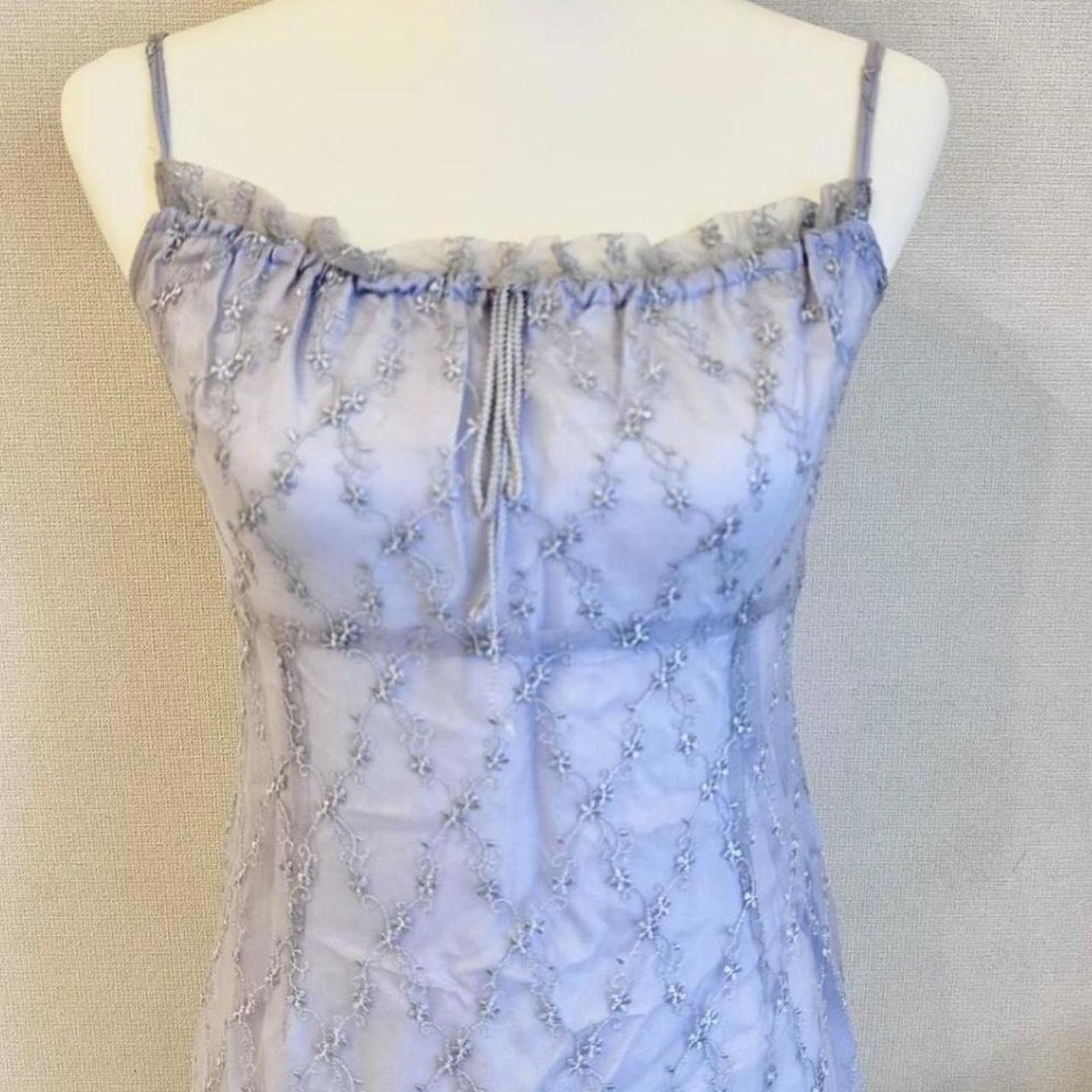 Other Coquette beautiful detailed whimsy baby blue dress Size XS / US 0-2 / IT 36-38 - 2 Thumbnail