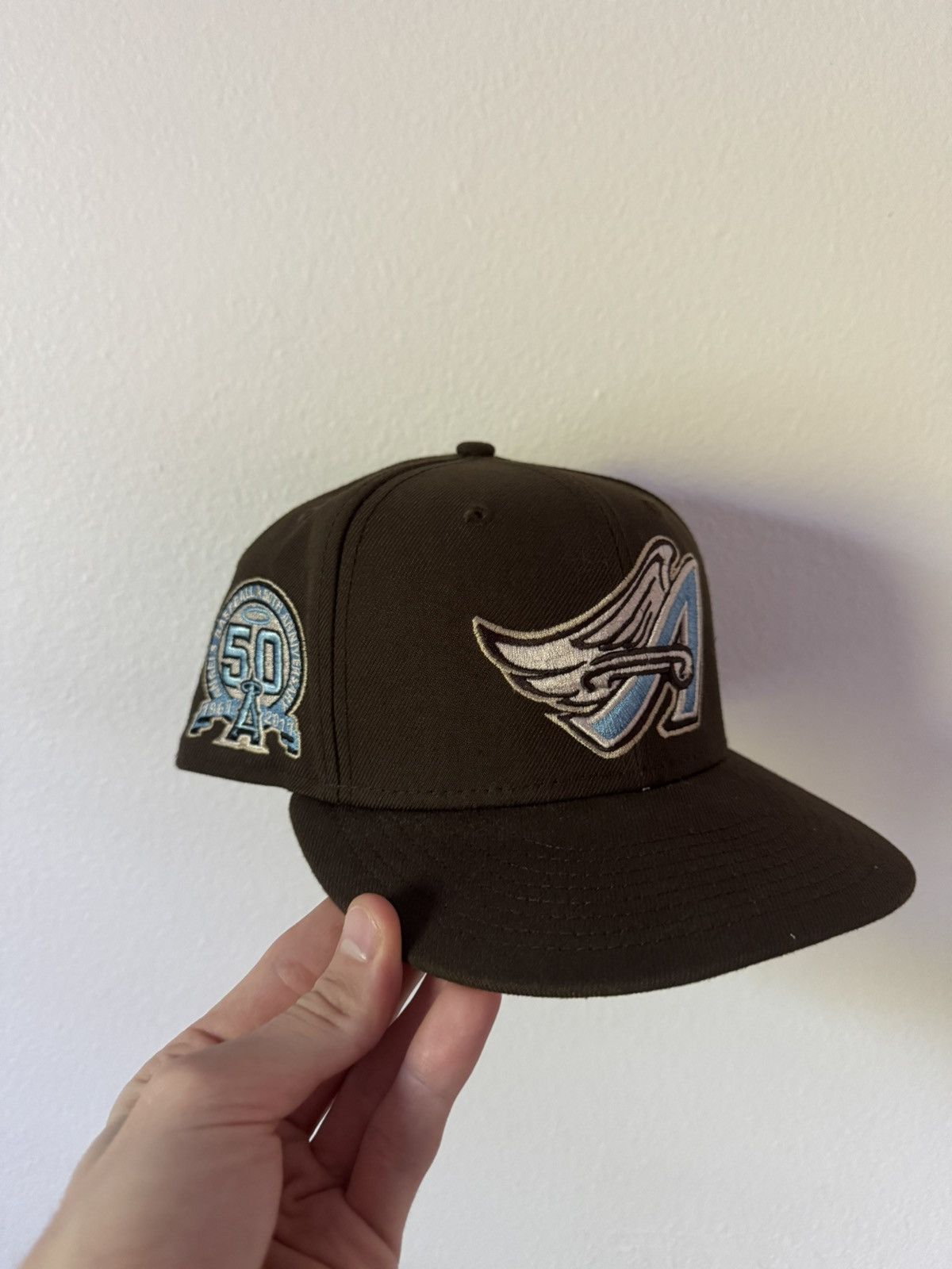 New Era NEW ERA MOCHA LA ANGELS 50th ANNIVERSARY FITTED Size ONE SIZE - 1 Thumbnail