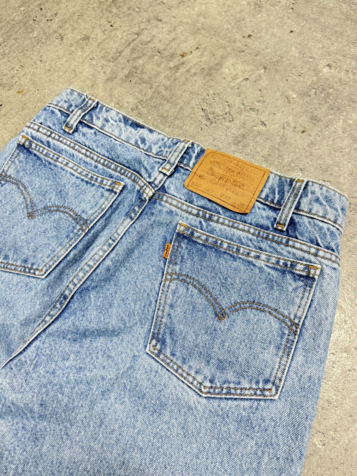 Levi's 90s Levi's 505 Denim Jeans Vintage Orange Tab Size US 32 / EU 48 - 9 Thumbnail