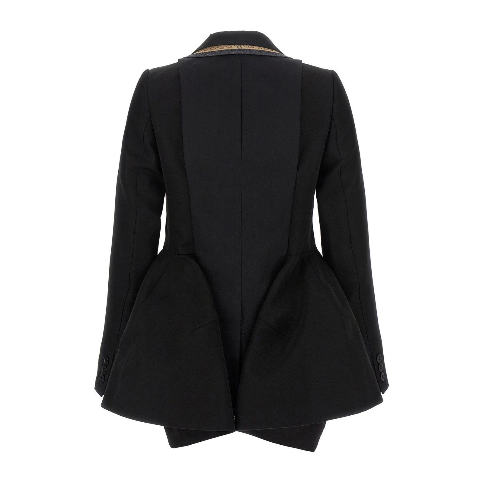 Sacai SACAI Multilayer Black Wool Blazer Jacket New & Authentic (W Size ONE SIZE - 2 Thumbnail
