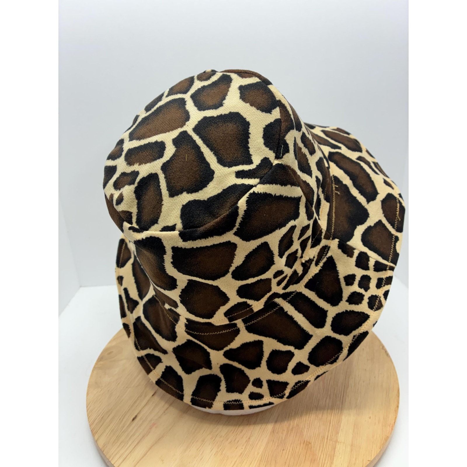 Other Giraffe Print Bucket Hat – Large – Felt Lined, Soft Size ONE SIZE - 7 Thumbnail