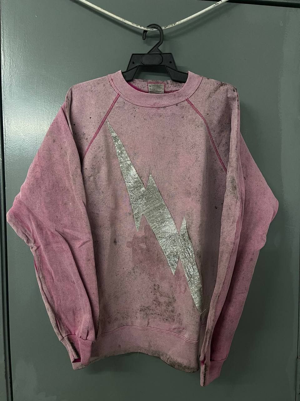 Vintage THRASHED THE PINK PACK SWEATSHIRT FADED Size US XL / EU 56 / 4 - 1 Thumbnail