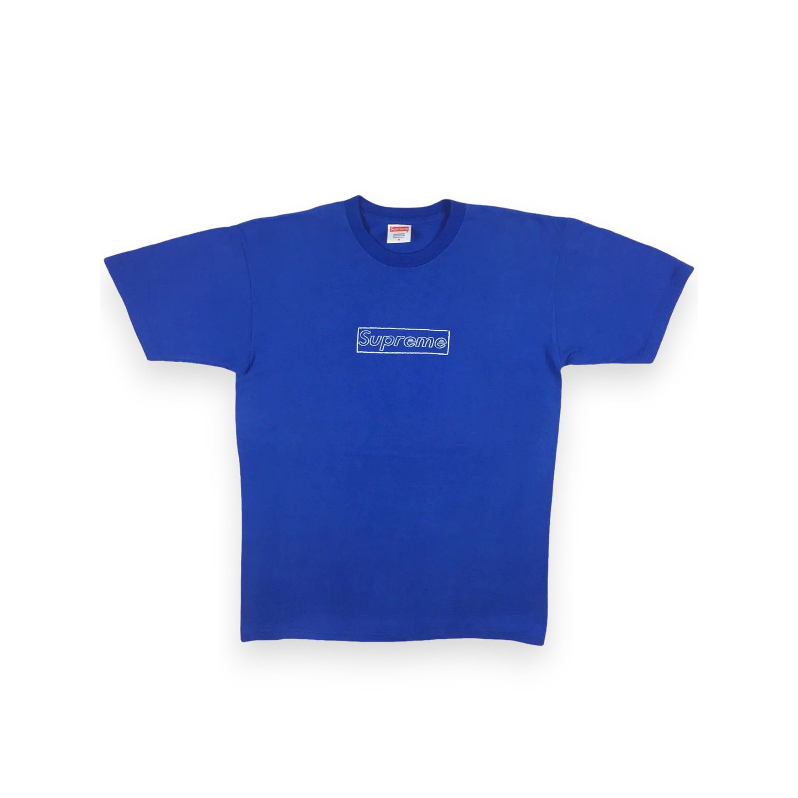 Supreme 2002 Supreme KAWS Blue Box Logo Tee Size US M / EU 48-50 / 2 - 2 Thumbnail