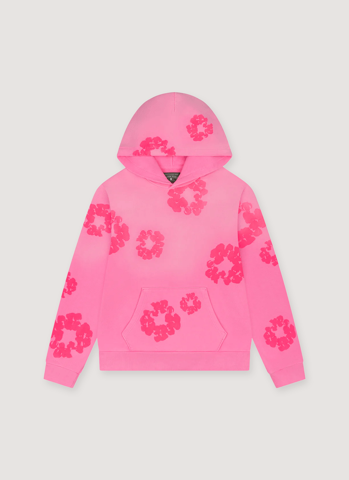 Mono Cotton Wreath Sweatshirt Pink
