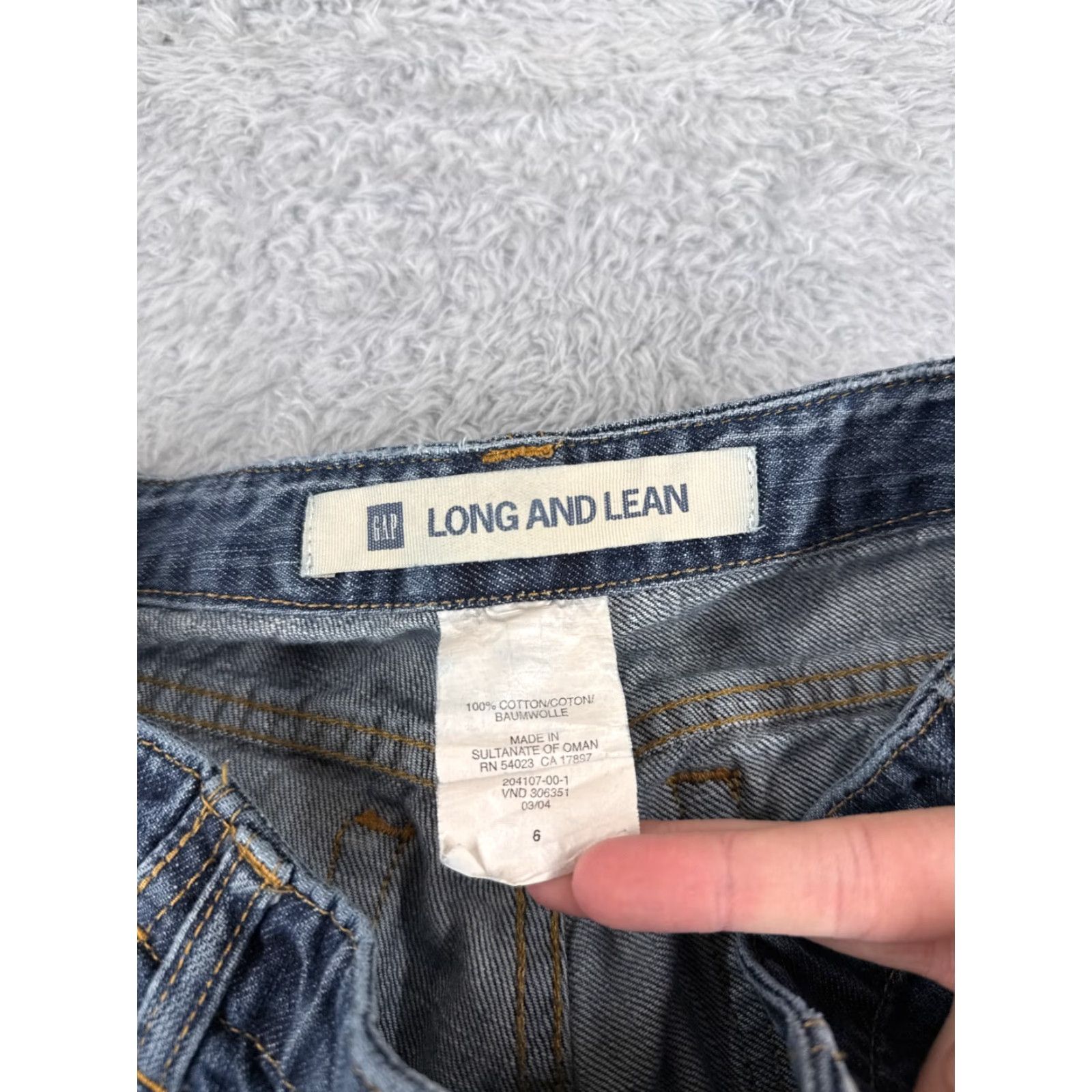 Gap GAP Jeans Womens 6 Blue Denim Cotton Blend 27x30 Low Rise Long And Lean Size 28" / US 6 / IT 42 - 6 Thumbnail