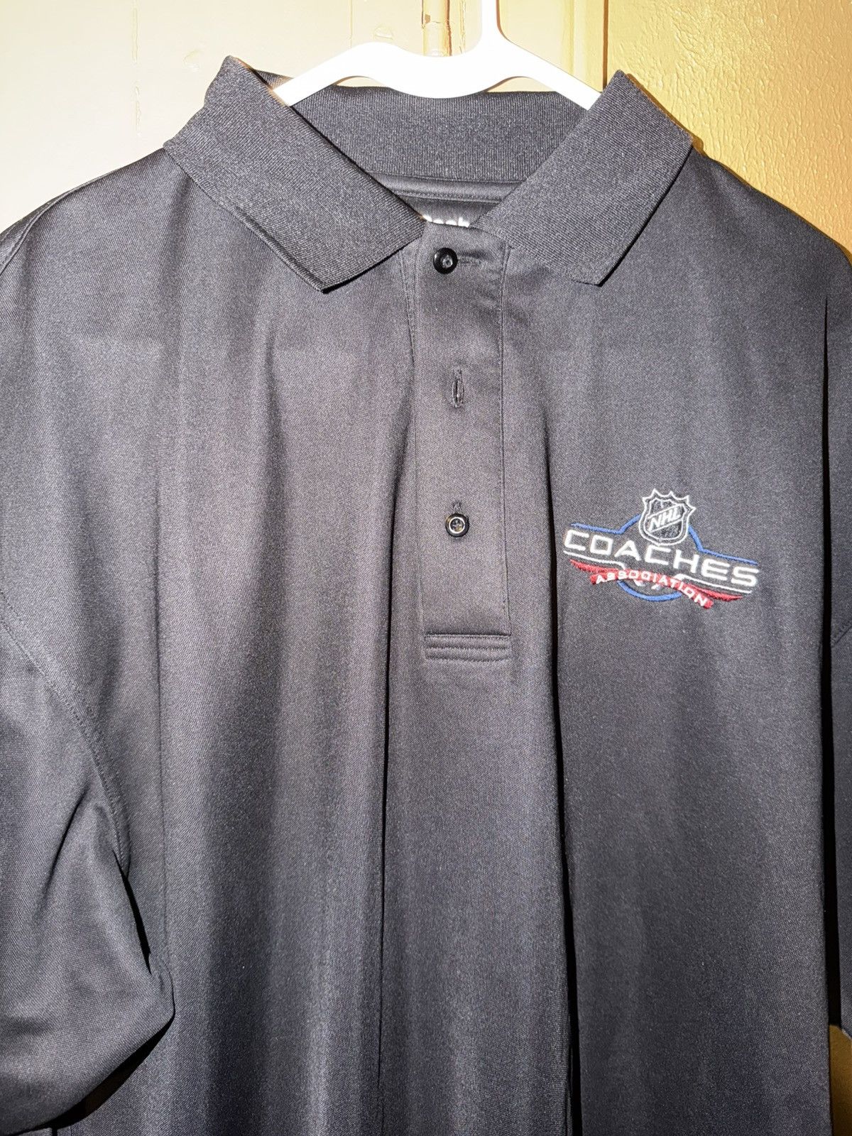 Reebok Reebok NHL Coaches Association Polo T Shirt Button Shirt XL Size US XL / EU 56 / 4 - 19 Thumbnail