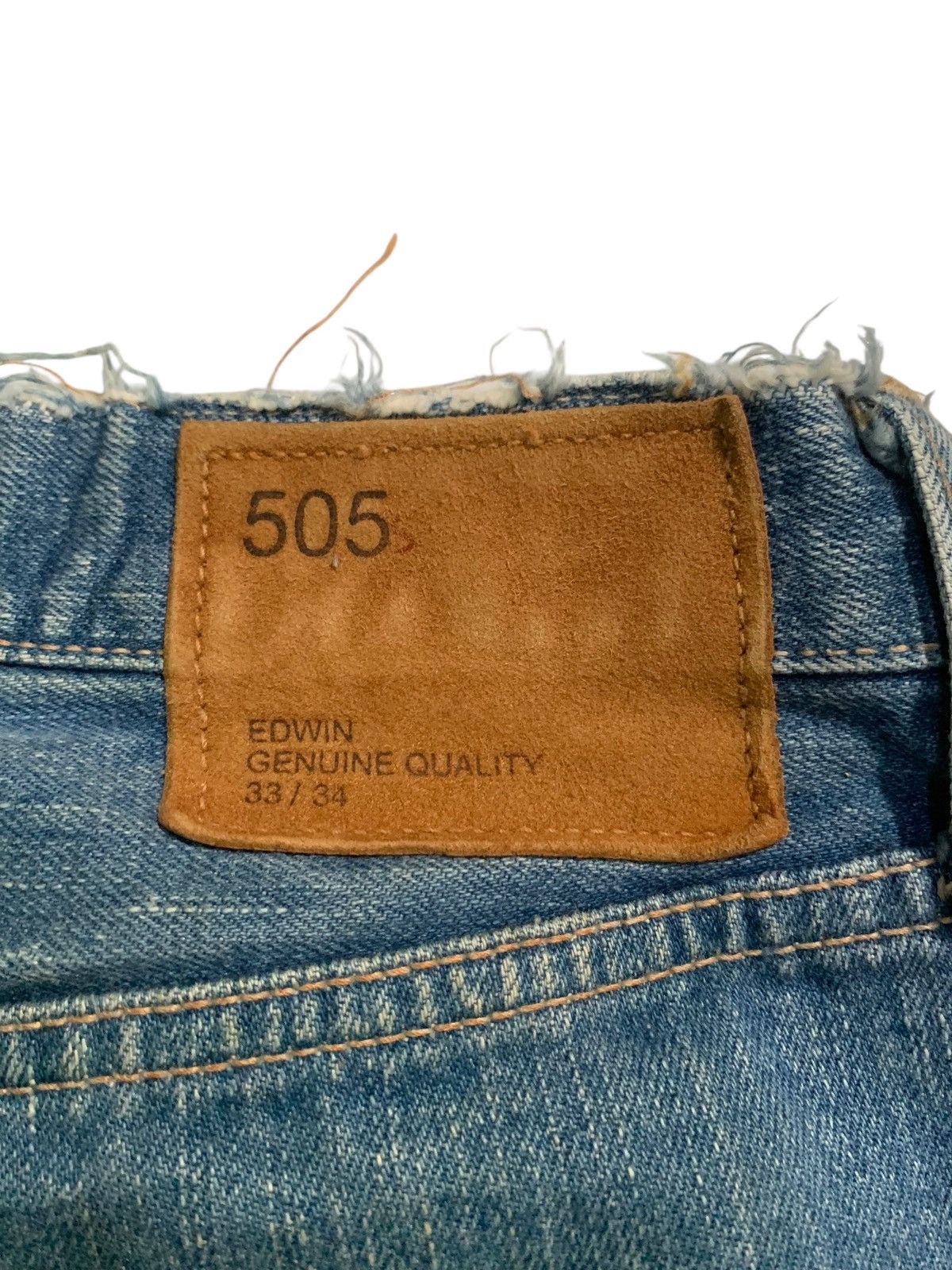 Kapital VINTAGE EDWIN 505S SELVEDGE PUNK SHORT DISRESSED DENIM Size US 32 / EU 48 - 14 Thumbnail