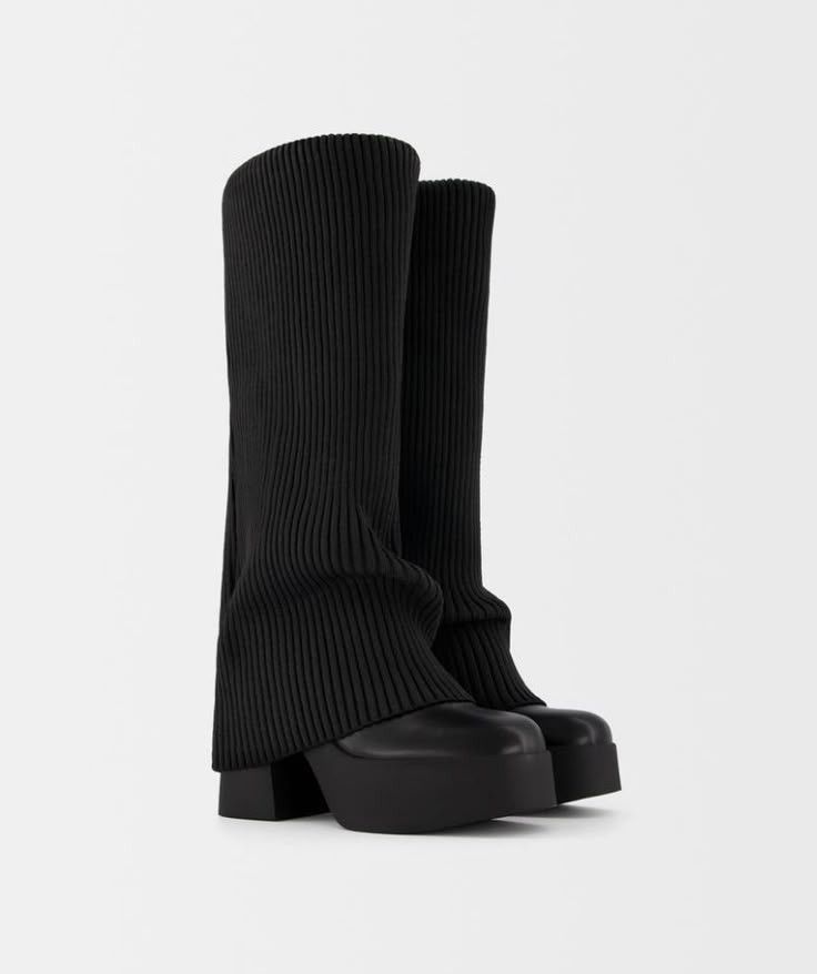 Bershka Leather boots Size US 10 / IT 40 - 1 Thumbnail