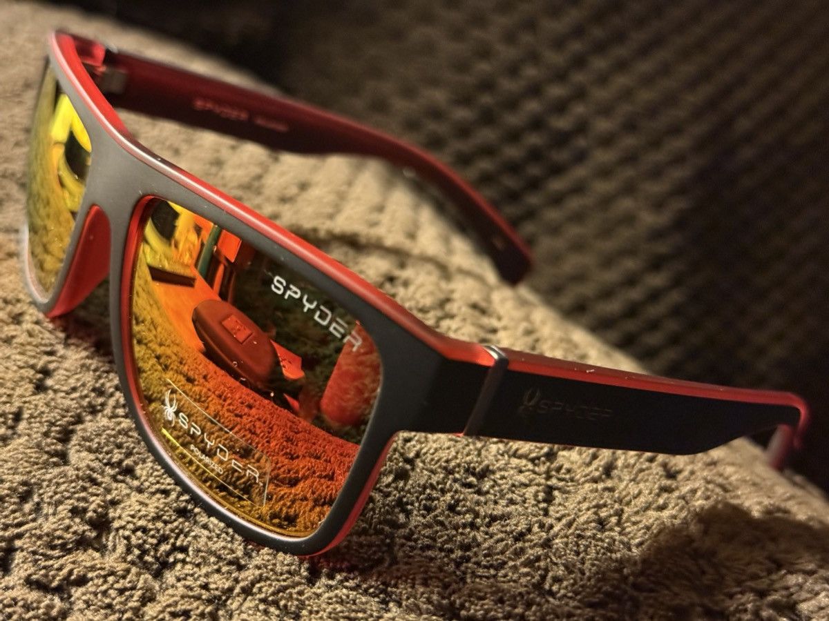 Spyder Spyder “Black Diamond” Polarized red mirror tint NEW! sp6014 Size 46 - 5 Thumbnail