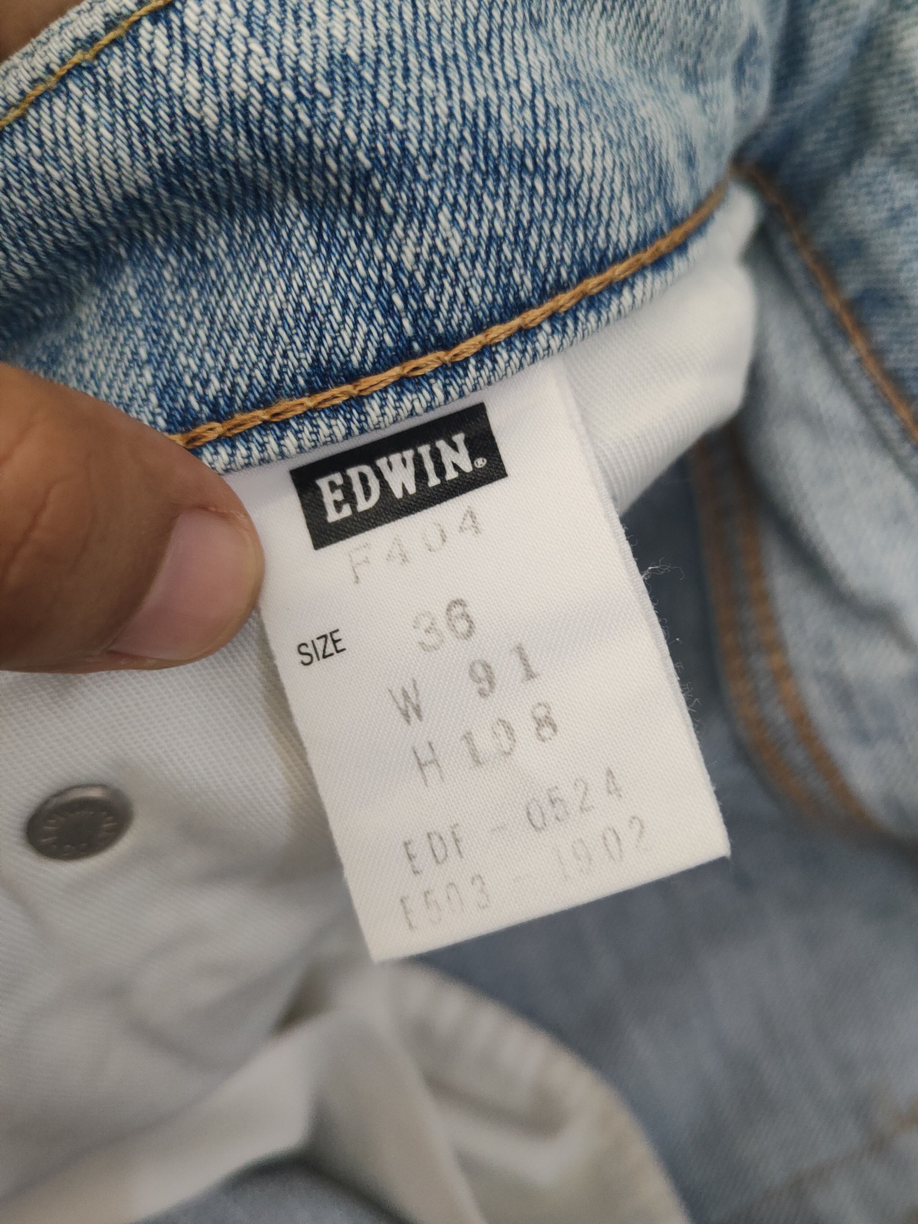 Edwin Edwin Light Blue Distressed Ripped denim Jeans #W1717 Size US 36 / EU 52 - 16 Thumbnail