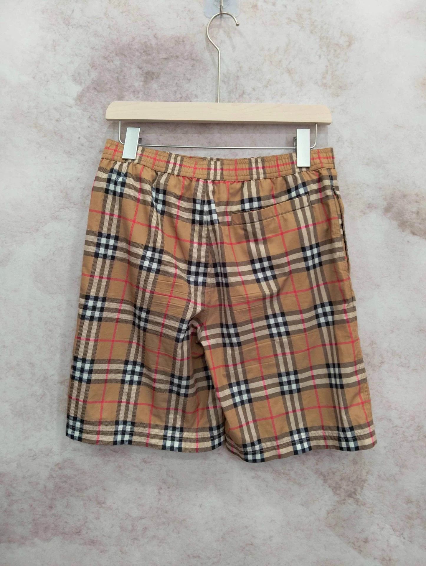 Burberry BURBERRY Elastic Waist Check Short Size US 31 - 2 Thumbnail