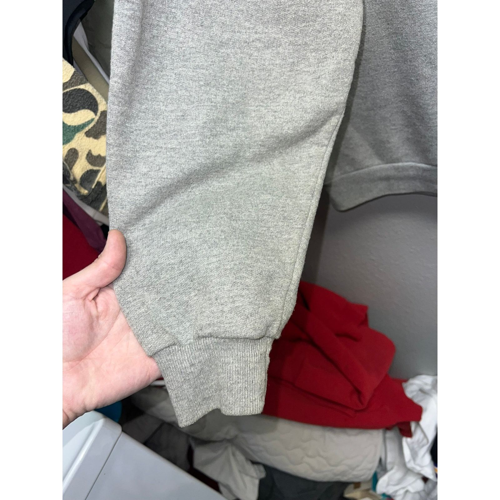 Vintage Vintage Gray Blank Sweatshirt Jerzees Fit Crewneck VTG Large Size US L / EU 52-54 / 3 - 4 Thumbnail