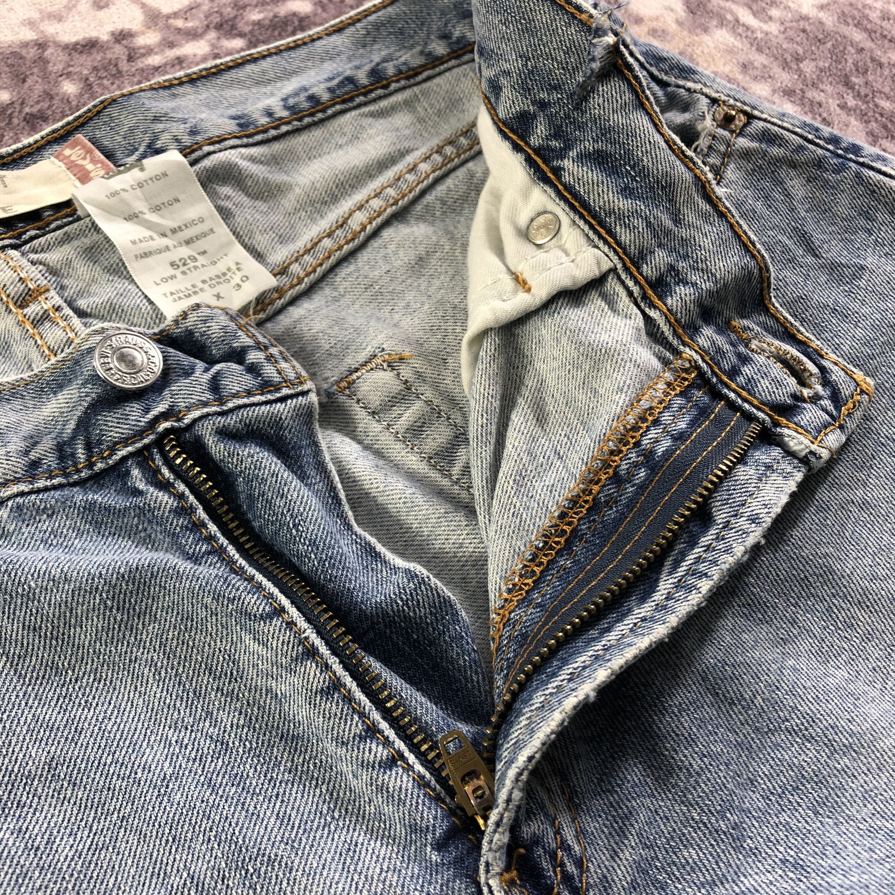 Levi's × Vintage Vintage Blue Wash Levis 529 Jeans-JM3376 Size 33" - 8 Thumbnail