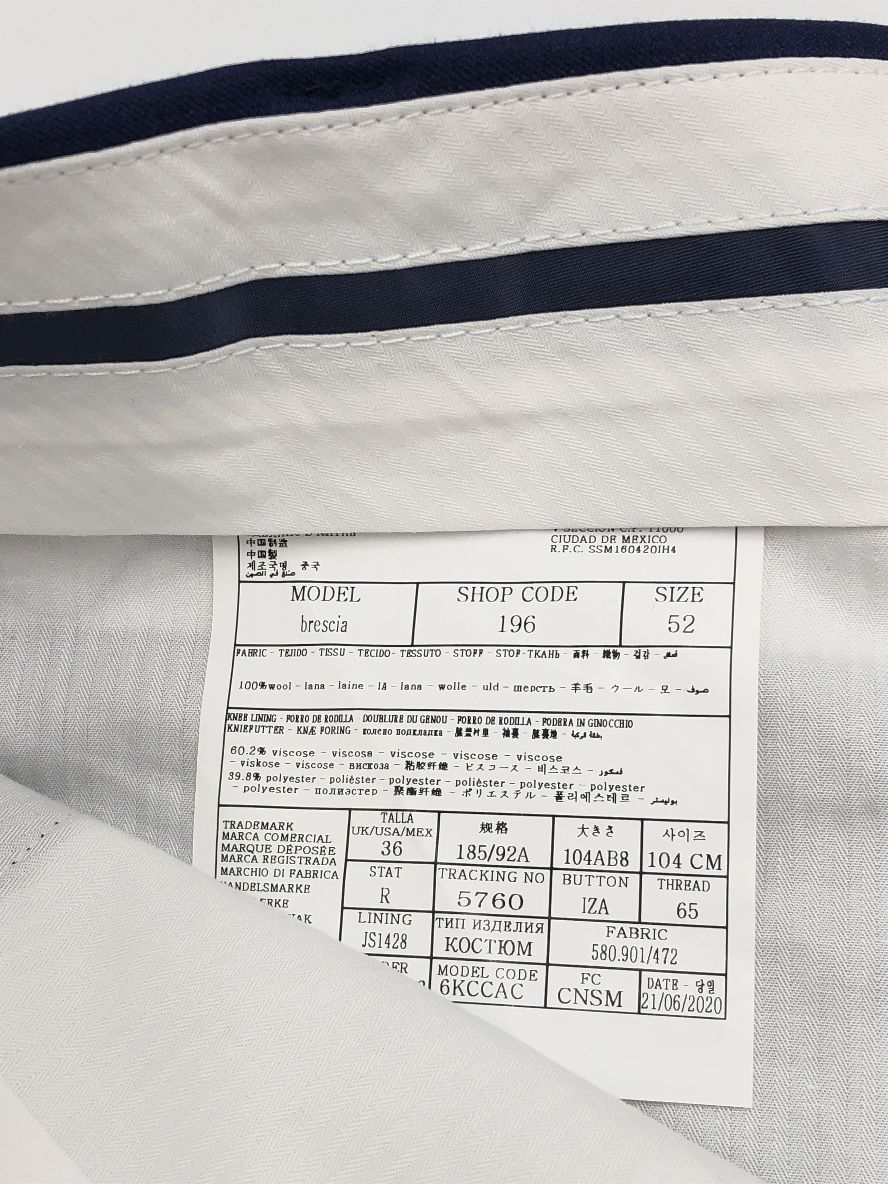 Suitsupply SUITSUPPLY Brescia Wool Formal Trousers Size 52 - W36 L34 Size 42R - 7 Thumbnail
