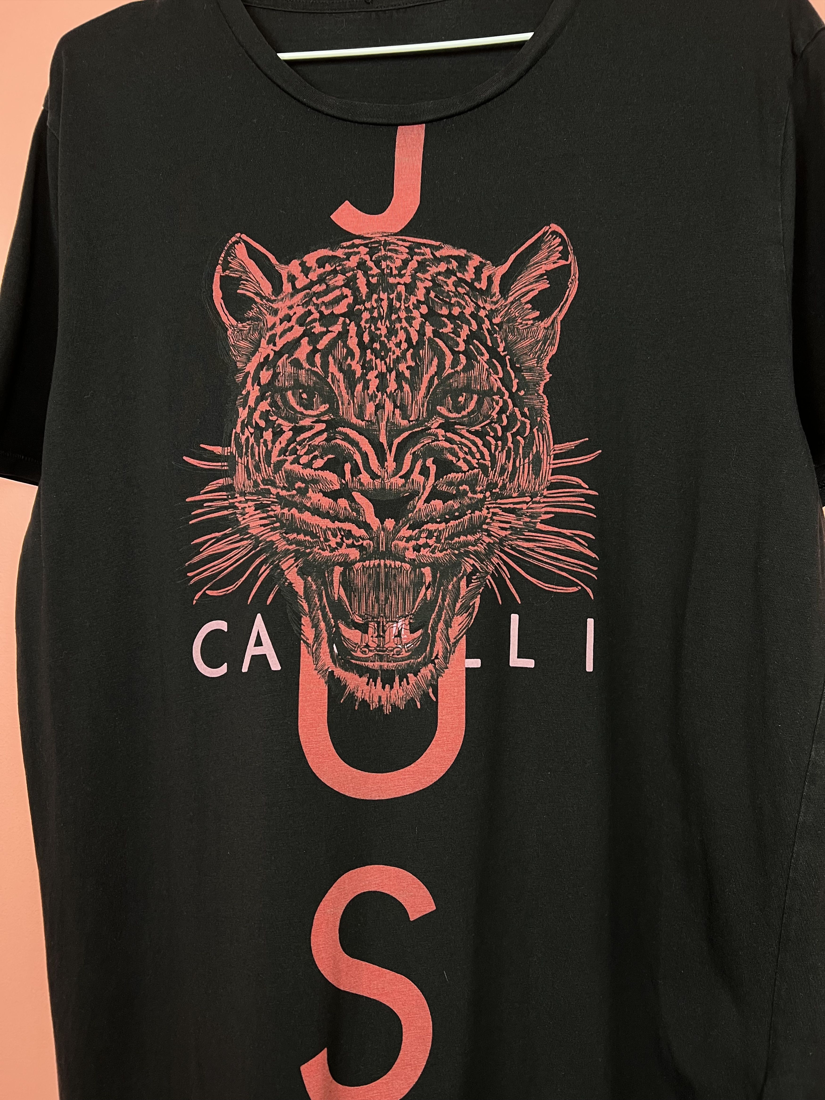 Just Cavalli Just cavallli tiger pantera tee shirt luxury black Size US XL / EU 56 / 4 - 2 Thumbnail