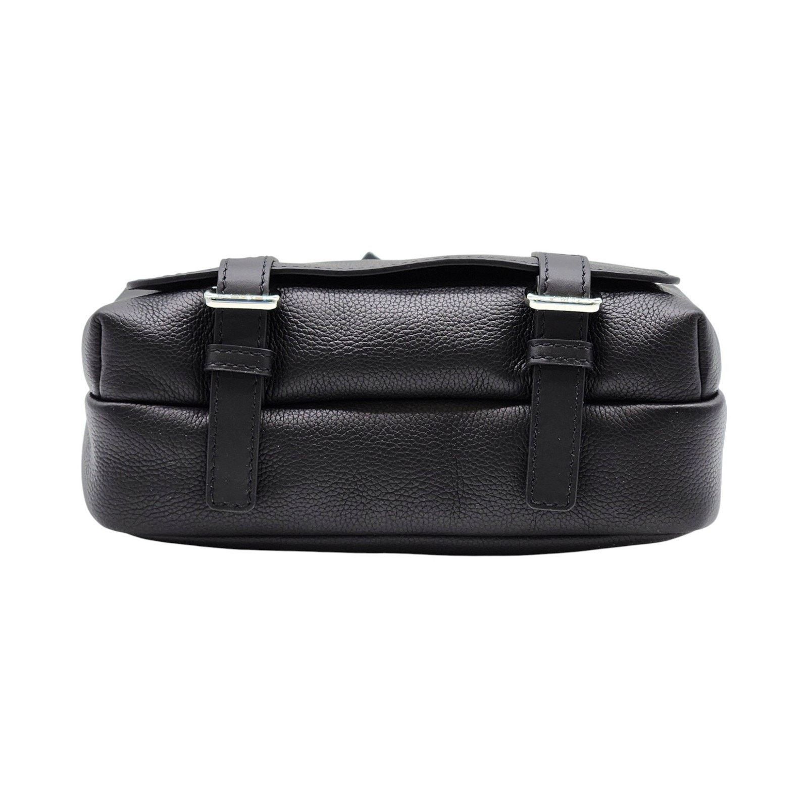 Loewe Military Messenger Crossbody Grained Leather Bag Black Size ONE SIZE - 4 Thumbnail