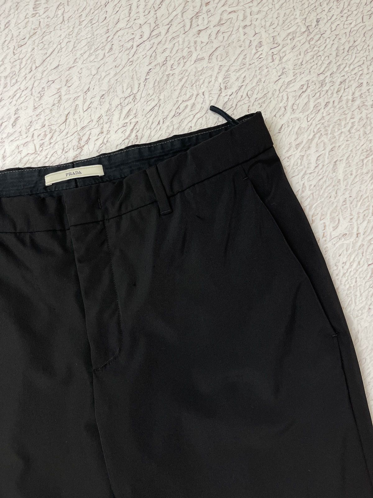 Prada Prada nylon black flared pants made in Italy size 42 Size 28" / US 6 / IT 42 - 8 Thumbnail
