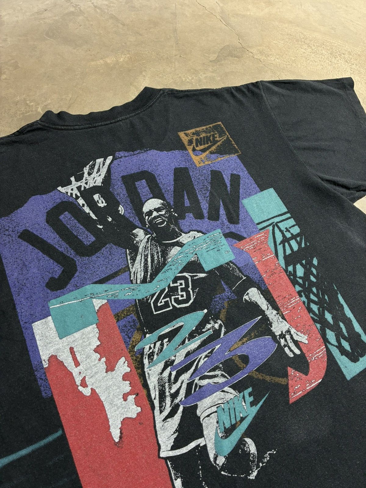 Nike Vintage 90s Nike Jordan Single Stitch T Shirt Made in USA L Size US L / EU 52-54 / 3 - 7 Thumbnail