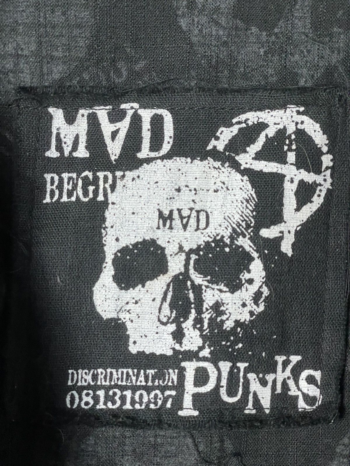 Japanese Brand MAD PUNKS SKULL PRINT YUKATA KIMONO (98) Size US S / EU 44-46 / 1 - 14 Thumbnail