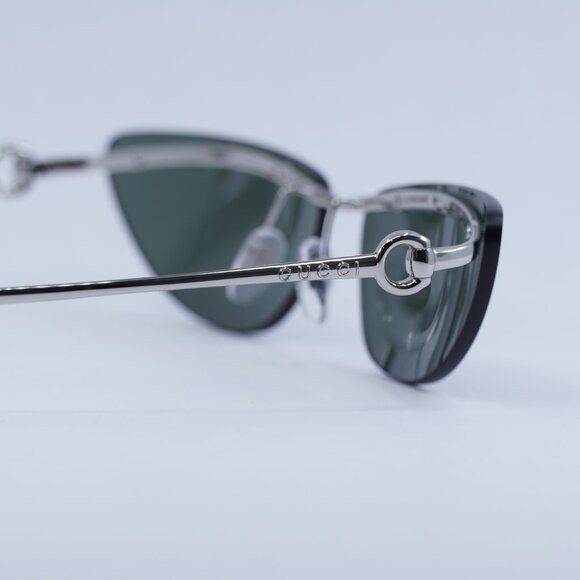 Gucci 🕶️ New Gucci GG1701S 001 Sunglasses - Silver Frame, Grey Size ONE SIZE - 6 Thumbnail