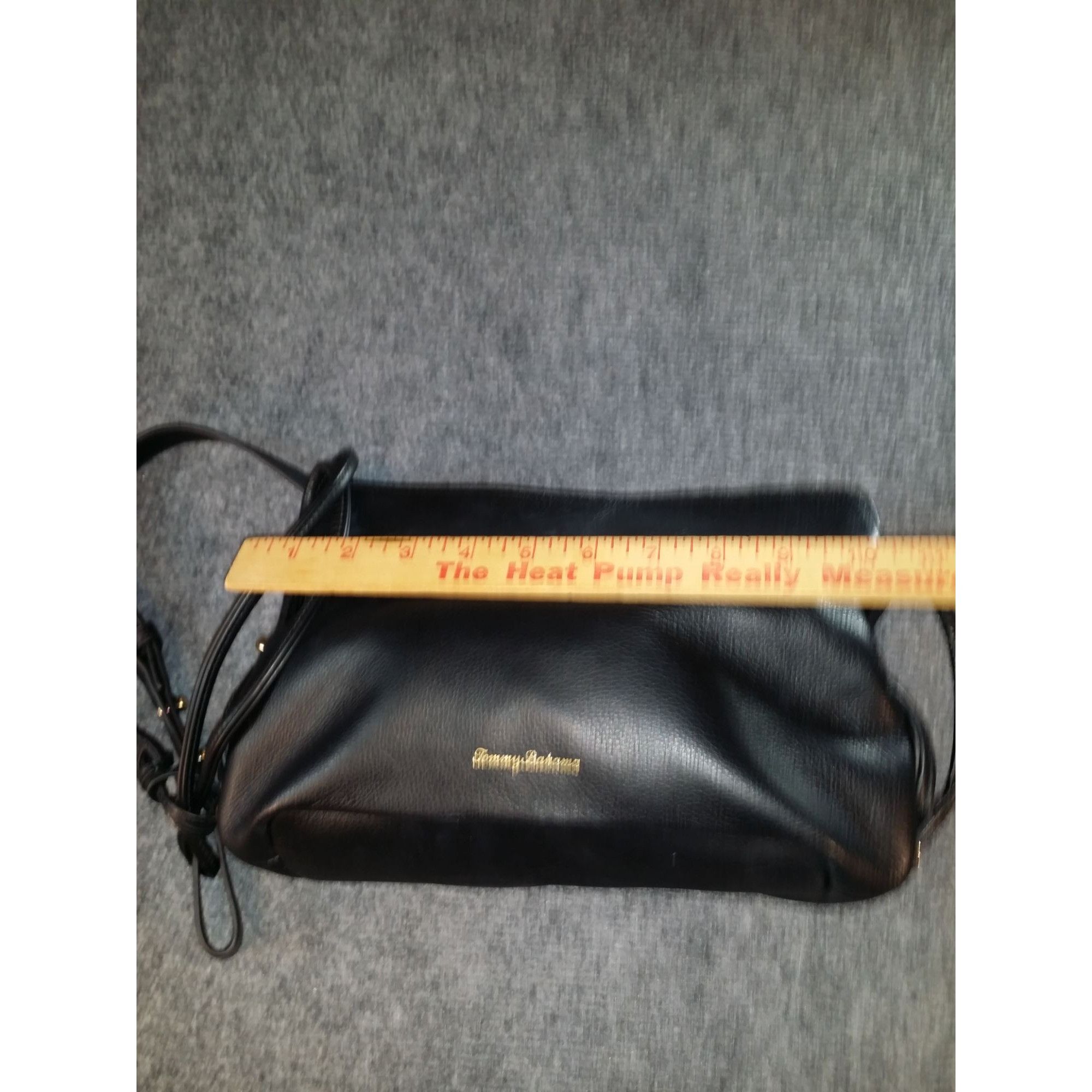 Tommy Bahama Tommy Bahama Crossbody Bag Black Leather Embroidered Gold To Size ONE SIZE - 9 Thumbnail