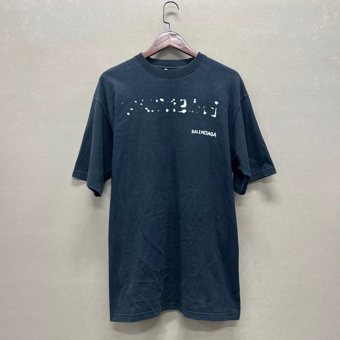 Balenciaga Balenciaga Black Graffiti Print Short Tee XS Size US XS / EU 42 / 0 - 1 Thumbnail