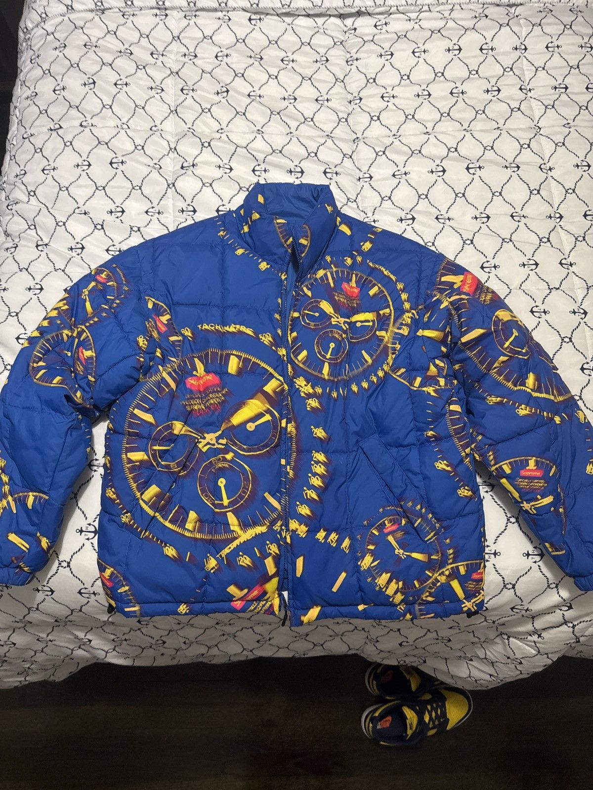 Supreme Watches Reversible Puffy Jacket 'Royal'