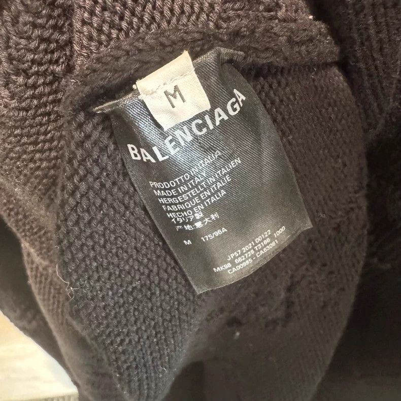 Balenciaga Balenciaga Logo Embedded Black Sweatshirt Size US M / EU 48-50 / 2 - 5 Thumbnail