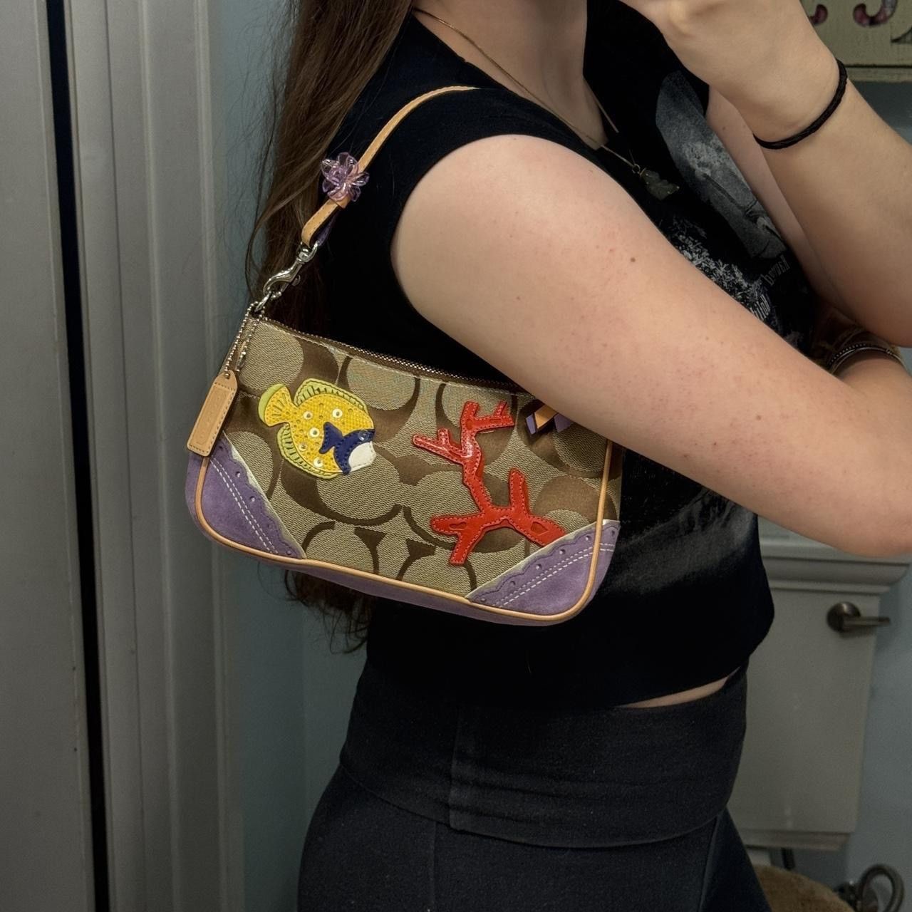 Coach VTG Y2K Coach Fish Demi Bag Size ONE SIZE - 8 Thumbnail