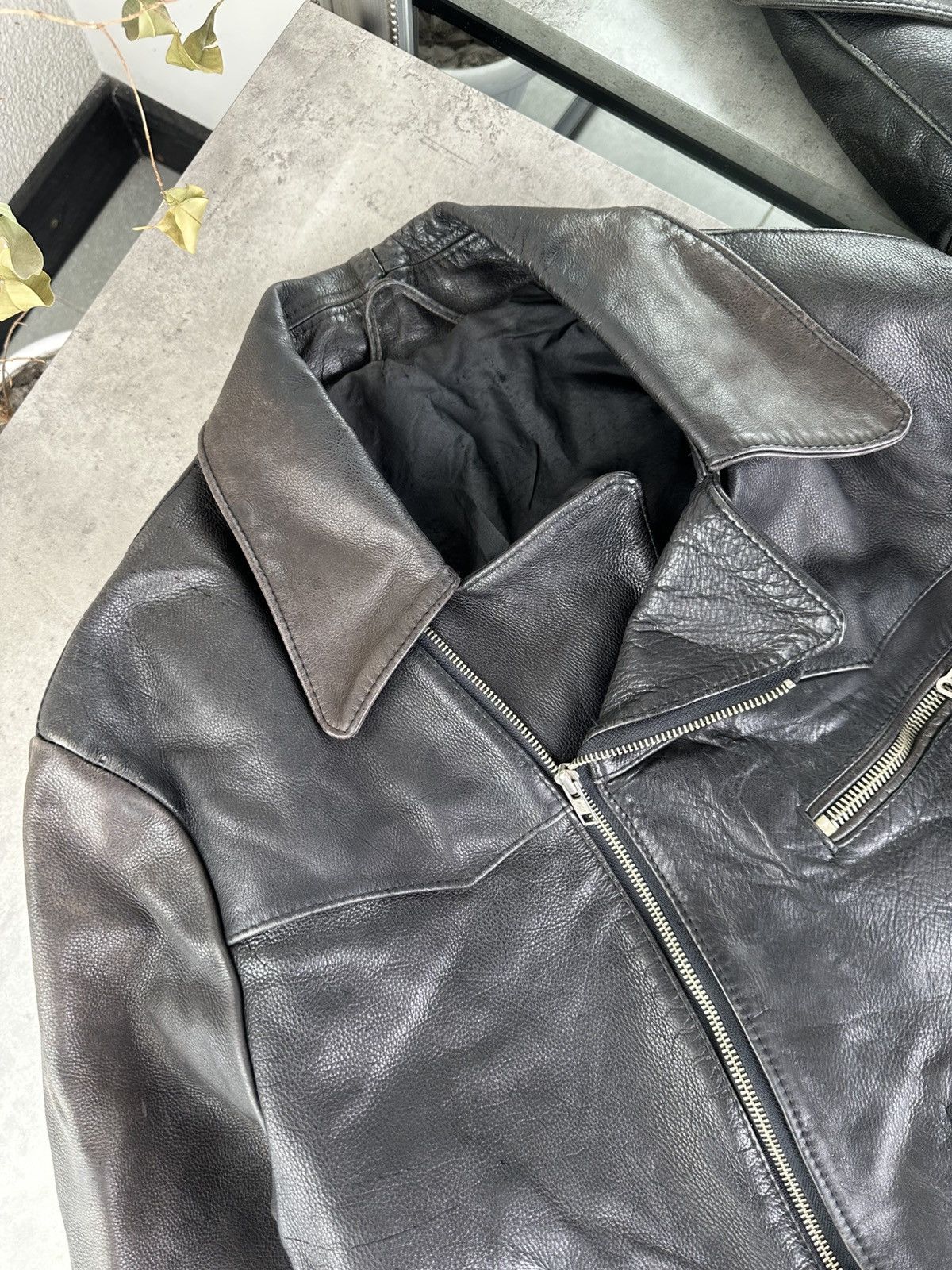 Japanese Brand Vintage Leather Jacket Size L / US 10 / IT 46 - 2 Thumbnail
