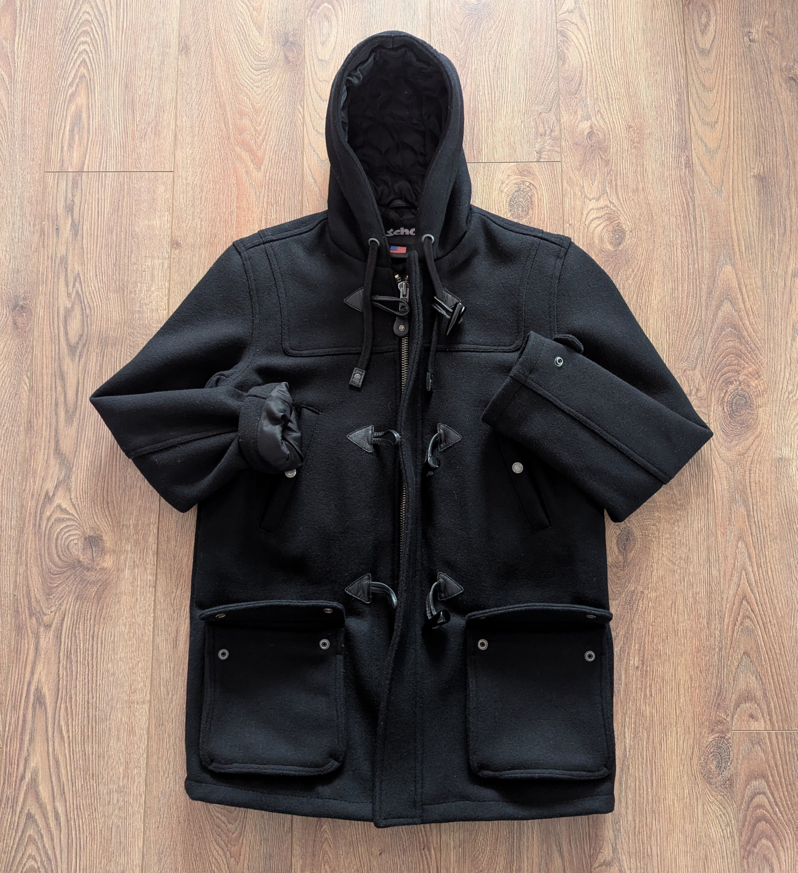 Other Schott NYC Wool Duffle Coat Men's Size M Black Casual Size US M / EU 48-50 / 2 - 13 Thumbnail