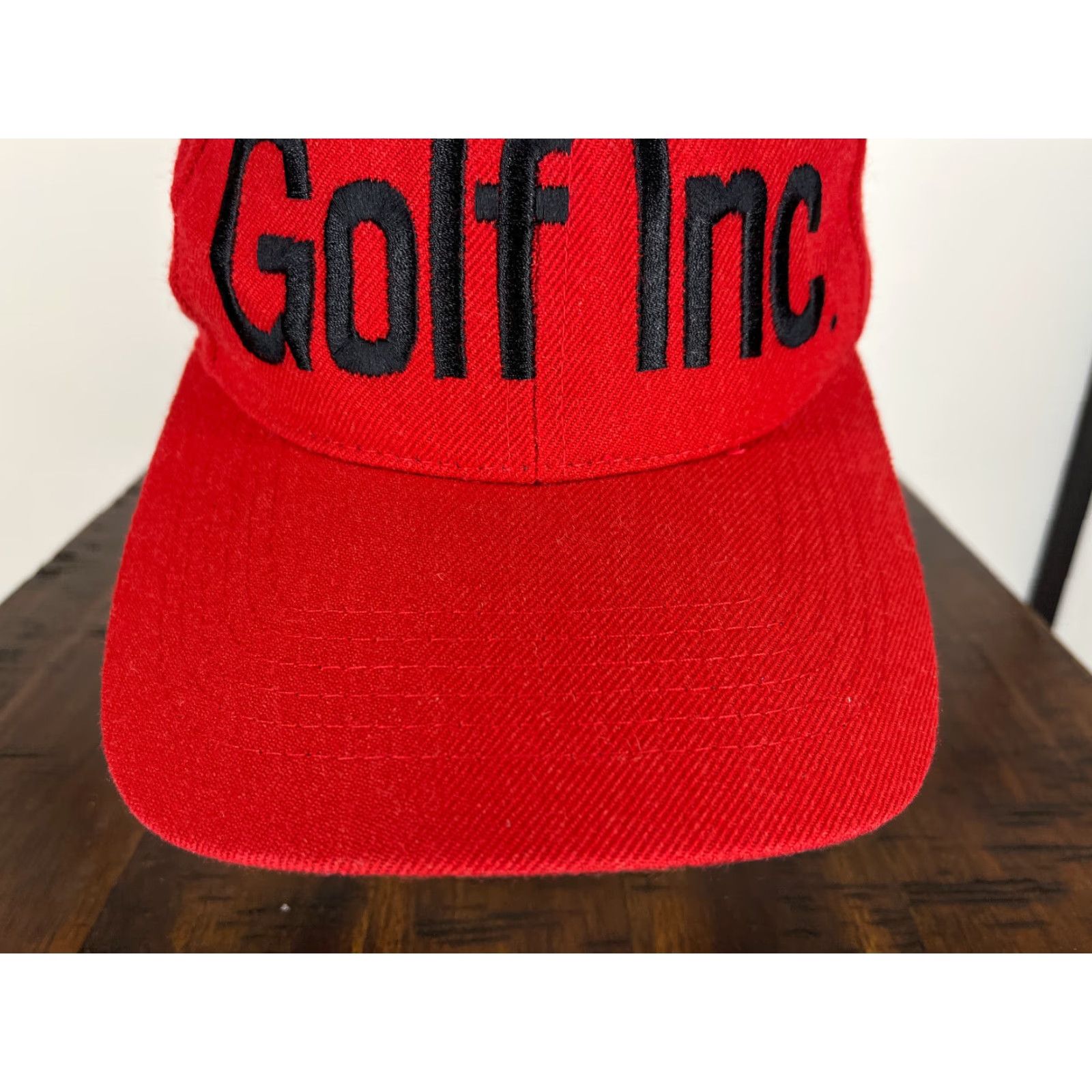 Vintage Sportsman Golf Hat Cap Adjustable Wool Blend Red - Hat, Cap, Logo, Outdoor, Men's, One Size, Adult Mens Size ONE SIZE - 3 Thumbnail