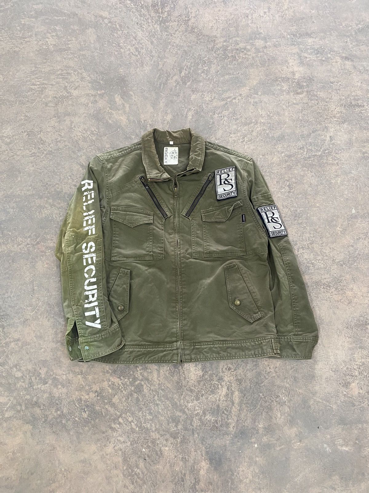 Japanese Brand Faded Rocky Military Gear Punk 80s Grunge Lgb Size US L / EU 52-54 / 3 - 1 Thumbnail
