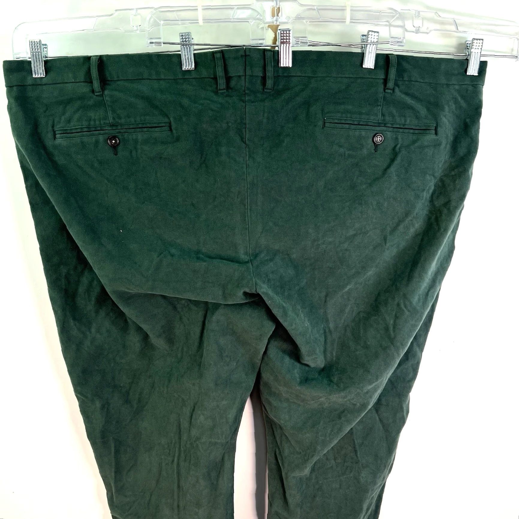 Proper Cloth VINTAGE Proper Cloth Mens Pants Casual Flat Front Stretch Cotton Blended Green 50 Inseam 31 Adult Size US 34 / EU 50 - 6 Thumbnail