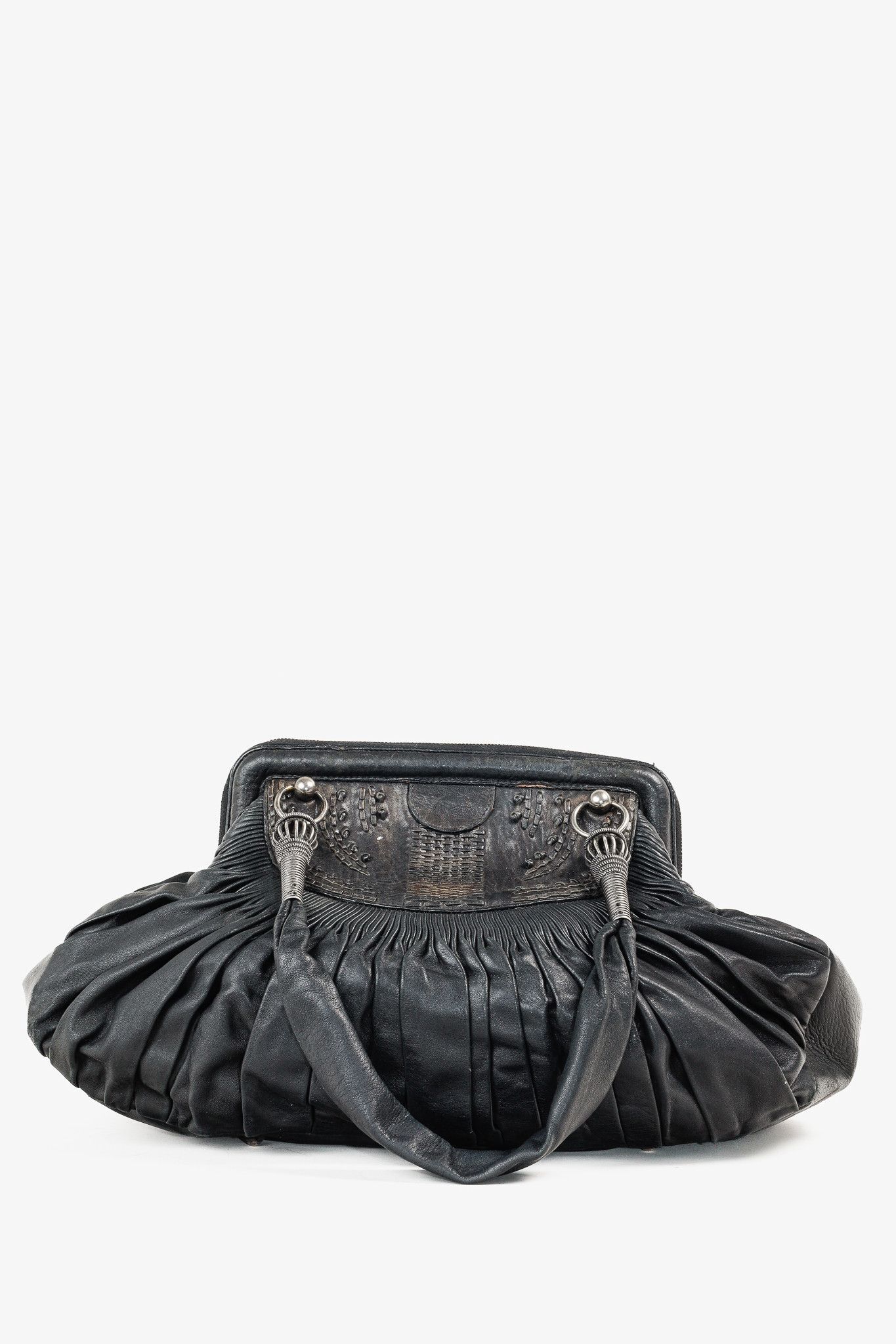 Dior Dior AW/07 Le Plisse Black Large Zipped Frame Bag Size ONE SIZE - 4 Thumbnail