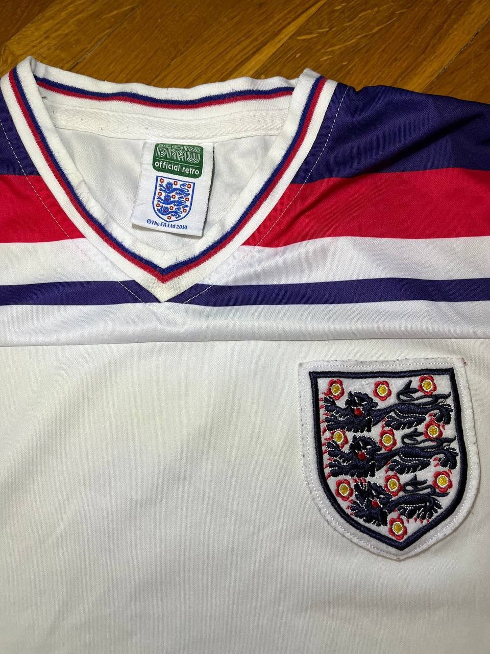 Vintage Score Draw England national team 1982 vintage jersey Size US M / EU 48-50 / 2 - 4 Thumbnail