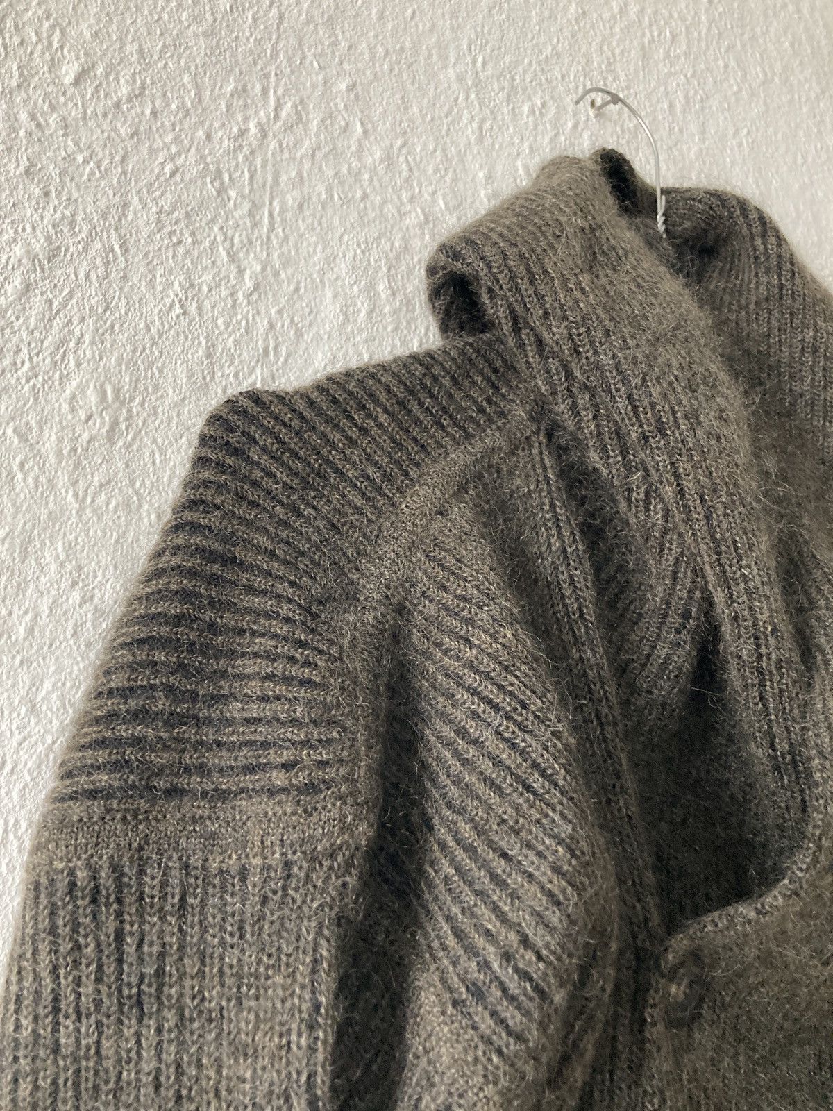Rick Owens F/W 19 "LARRY" Hooded Mohair & Wool Knit Jacket Rick Owens L Size US L / EU 52-54 / 3 - 9 Thumbnail