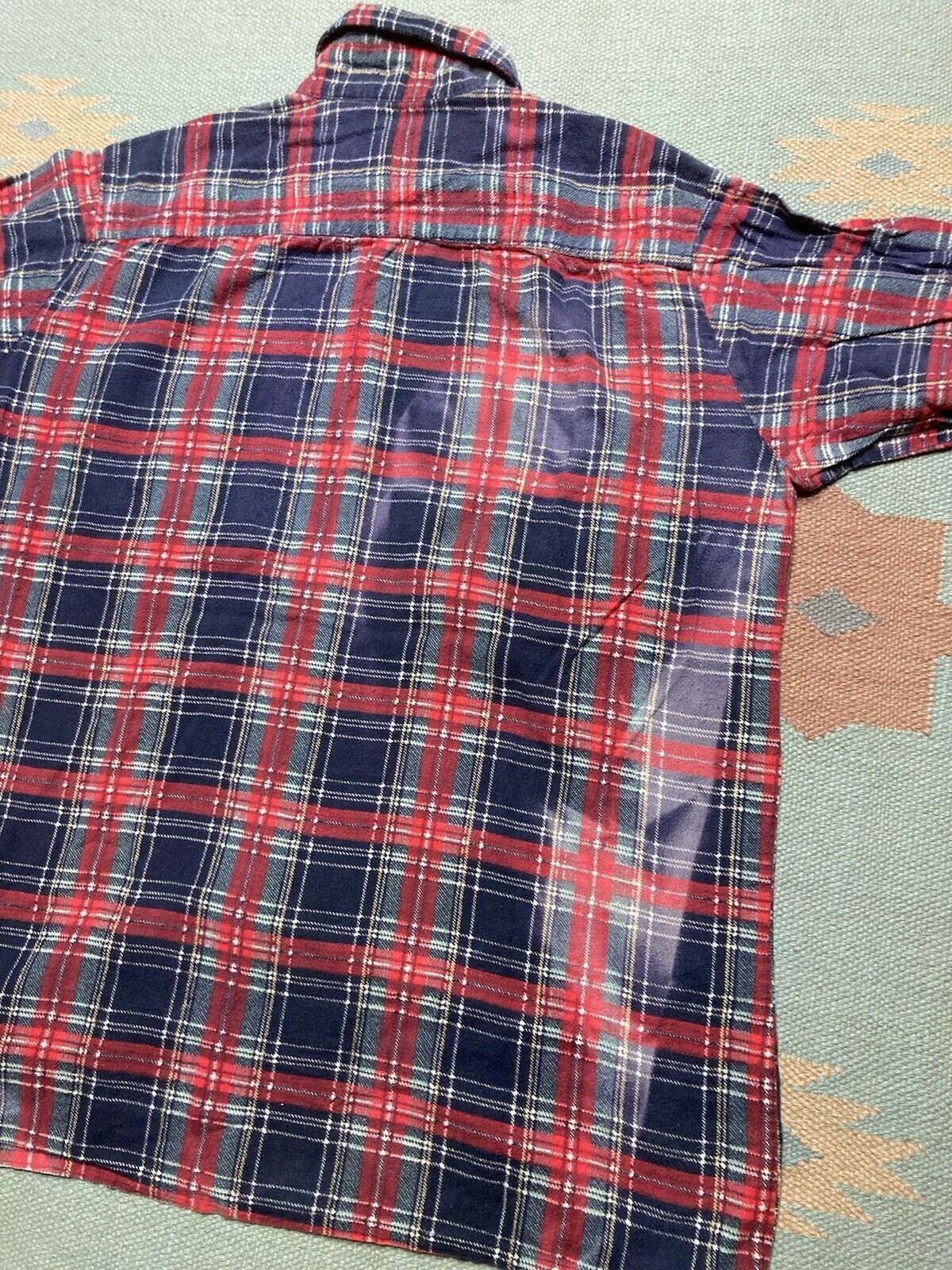 Vintage VTG 90s brushed cotton flannel shirt plaid check medium Size US M / EU 48-50 / 2 - 8 Thumbnail