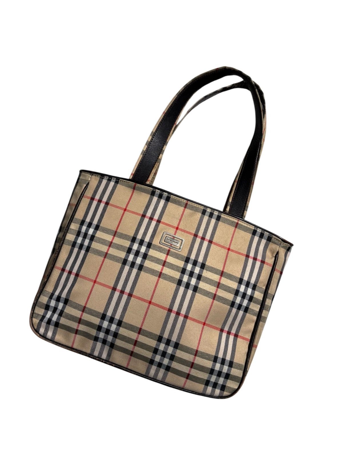 Burberry Nova Check Bag Vintage 90’s Metal Logo