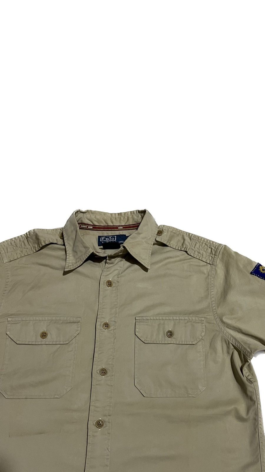 Polo Ralph Lauren Vintage Polo Ralph Lauren RR Lauren Embroided Military Shirt Size US M / EU 48-50 / 2 - 4 Thumbnail