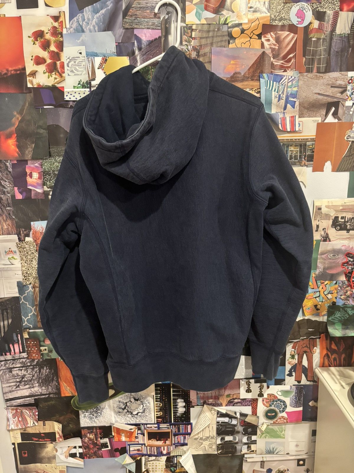 Supreme Supreme Gradient Sleeve Hoodie FW 18 Navy Color Way Medium Size US M / EU 48-50 / 2 - 3 Thumbnail