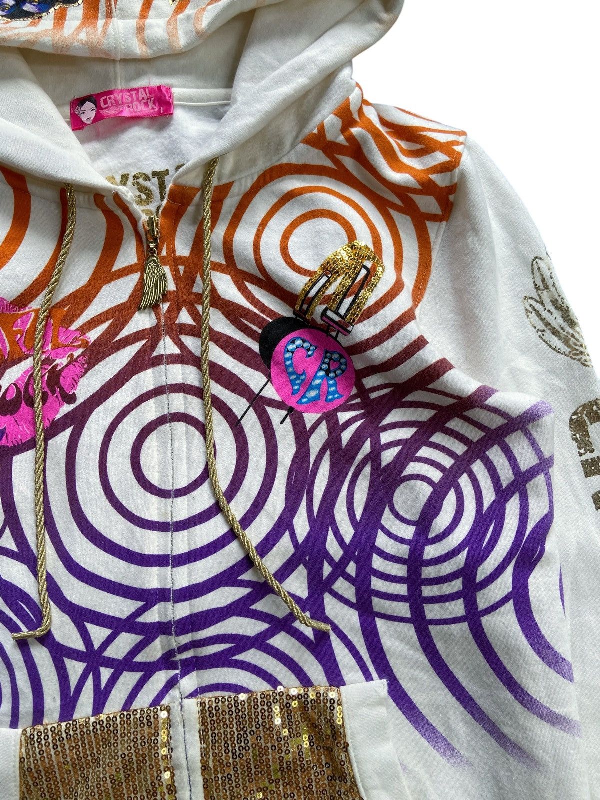 Christian Audigier CRYSTAL ROCK BY CHRISTIAN AUDIGIER ARCHIVE ZIP HOODIE Size US M / EU 48-50 / 2 - 5 Thumbnail