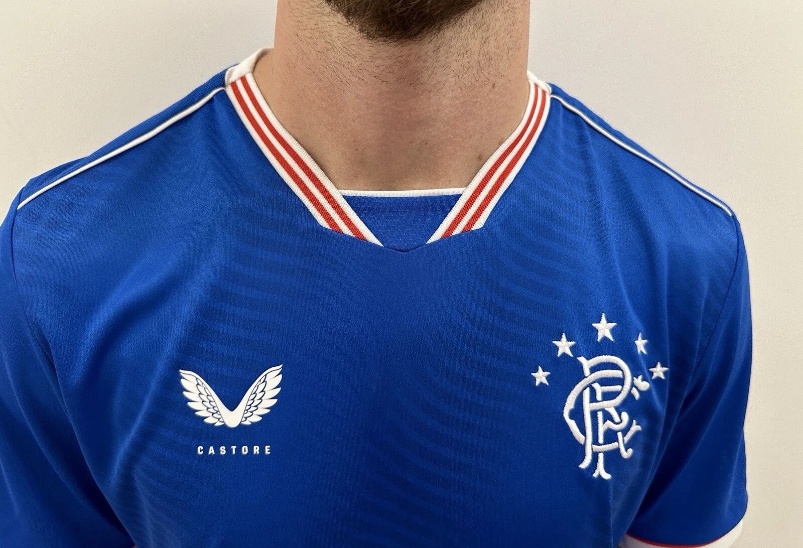 Castore Fc Rangers 2020 2021 Home Jersey Shirt Soccer Football Size US L / EU 52-54 / 3 - 4 Thumbnail