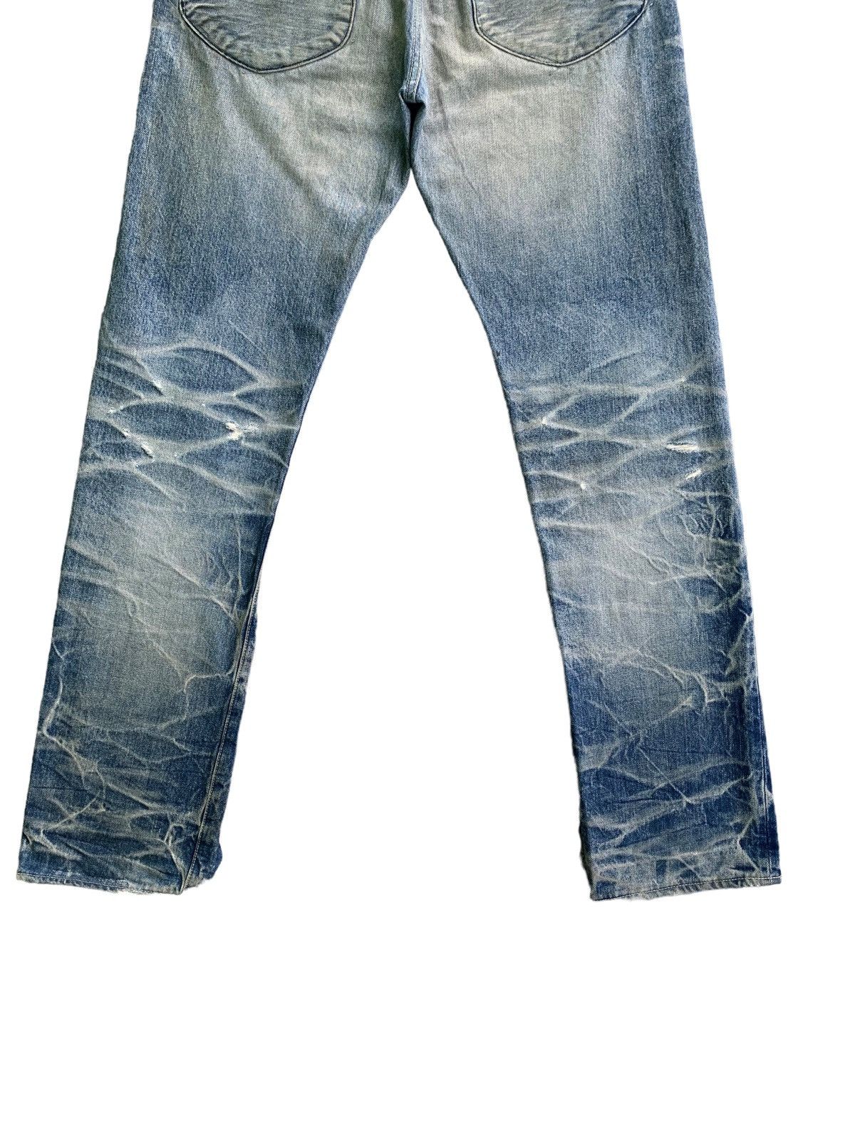 If Six Was Nine × KURO × Le Grande Bleu (L.G.B.) Vintage Kuro Selvedge Mud Wash Distress Jeans Size US 29 - 13 Thumbnail