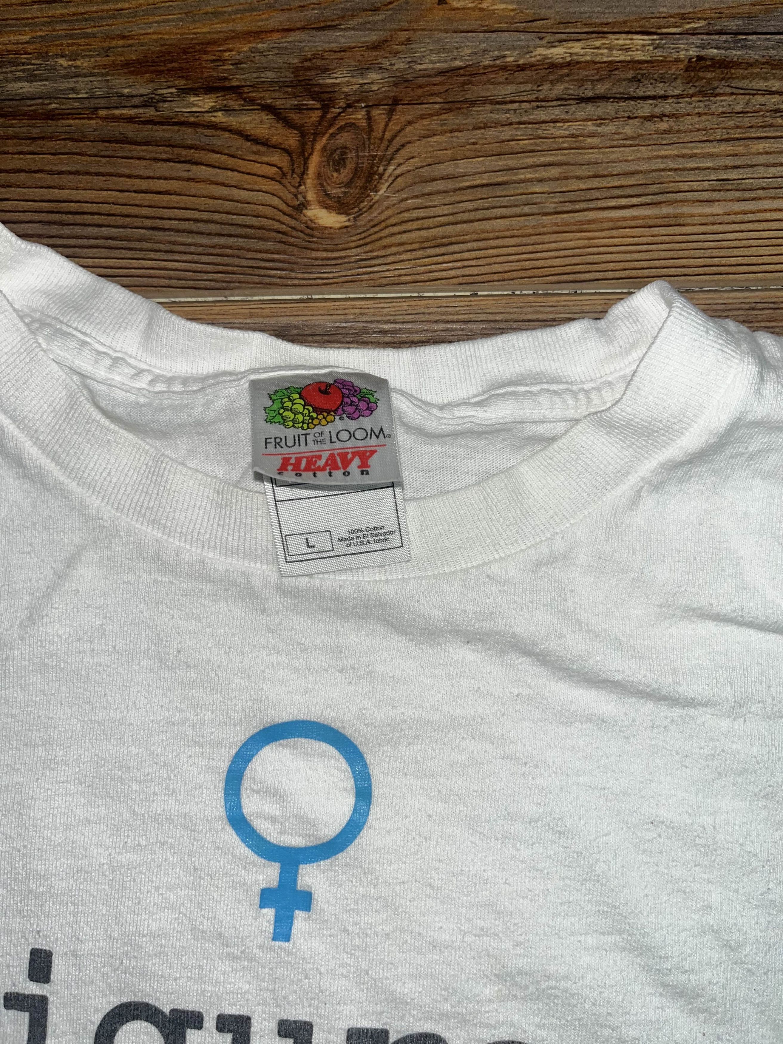 Fruit Of The Loom × Vintage Vintage Y2K Female Figures Shirt Size US L / EU 52-54 / 3 - 4 Thumbnail